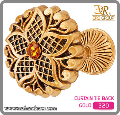 گل میخ پرده کد 320 طلایی