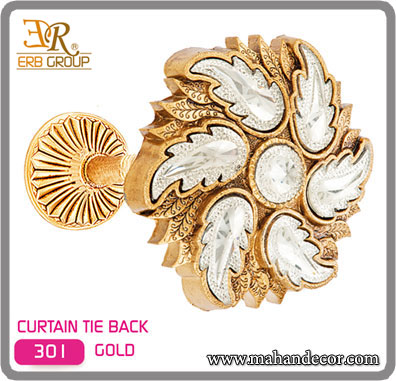 گل ميخ پرده کد 301 طلایی