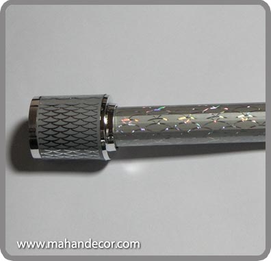 ریل گرد پوست ماری نقره ای