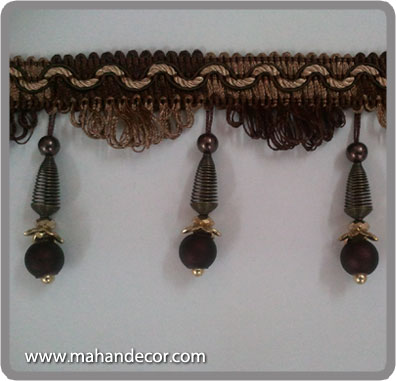 ریشه پرده مدل فنری (رنگ قهوه ای)